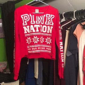 Victoria Secret Christmas crop top